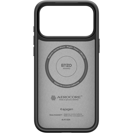Чехол для iPhone 17 Pro Max Spigen Enzo Aramid T Magsafe Black, изображение 3