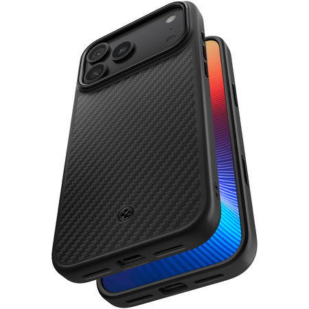 Чехол для iPhone 17 Pro Max Spigen Enzo Aramid T Magsafe Black, изображение 6