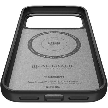 Чехол для iPhone 17 Pro Max Spigen Enzo Aramid T Magsafe Black, изображение 8