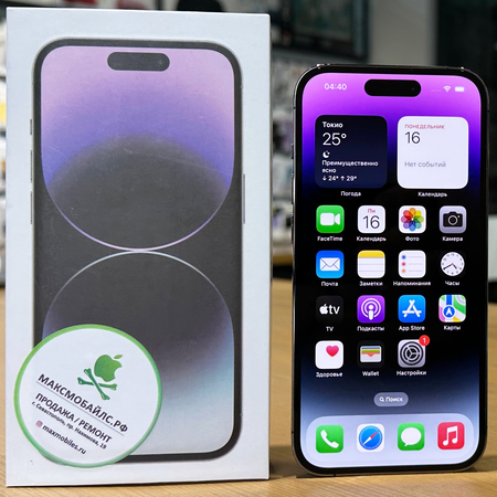 iPhone 14 Pro Max 128Gb Deep Purple Идеальное БУ, изображение 3