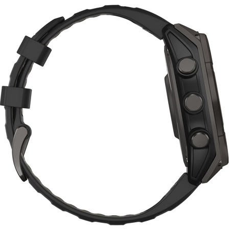 Garmin Fenix 8 51 Solar Sapphire Carbon Gray DLC Titanium with Black Silicone, изображение 7
