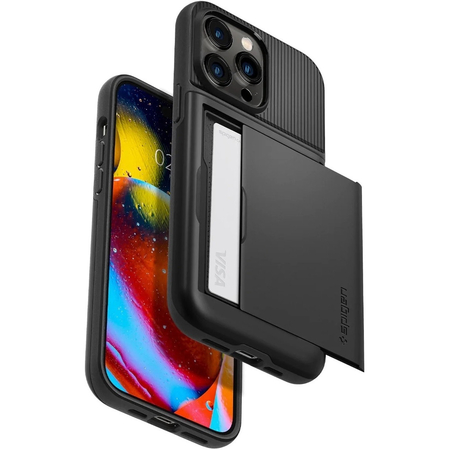 Чехол Spigen Slim Armor CS для iPhone 14 Pro Black, изображение 9