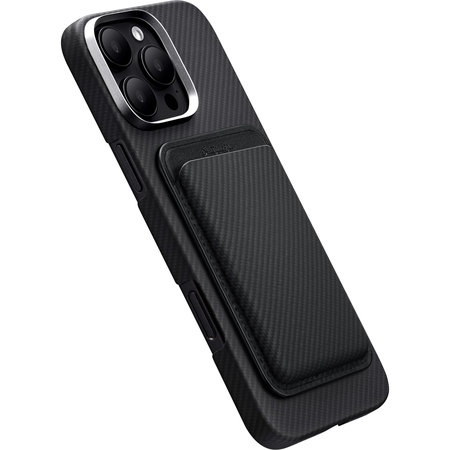 Картхолдер Pitaka MagSafe Woven Wallet Black/Grey, изображение 5