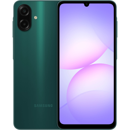 Смартфон Samsung Galaxy A07 4/128GB Green, Объем оперативной памяти: 4 ГБ, Объем встроенной памяти: 128 Гб, Цвет: Green / Зеленый