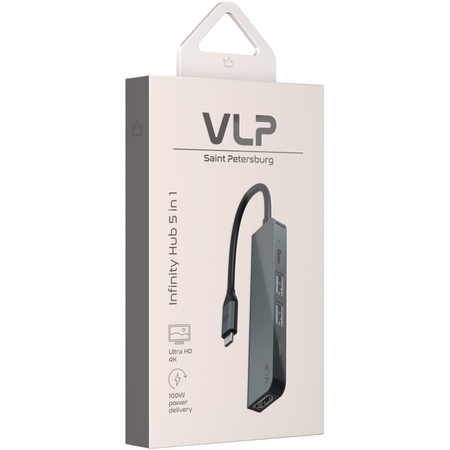 USB-хаб VLP Infinity USB-C Hub 5 в 1 Graphite, изображение 5