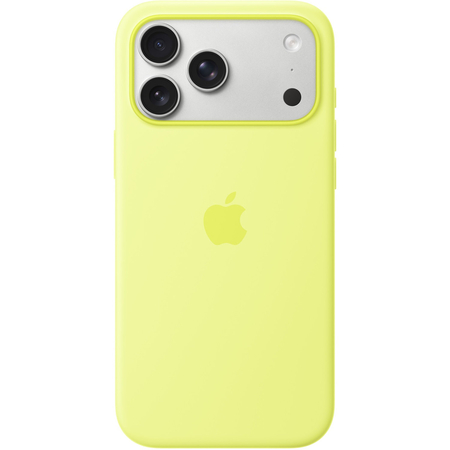 Чехол для iPhone 17 Pro Max Apple Silicone Case Neon Yellow