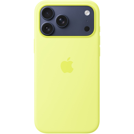 Чехол для iPhone 17 Pro Max Apple Silicone Case Neon Yellow, изображение 2
