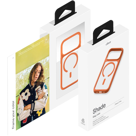 Чехол для iPhone 17 Pro uBear Shade Case MagSafe Orange, изображение 6