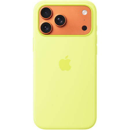 Чехол для iPhone 17 Pro Max Apple Silicone Case Neon Yellow, изображение 3