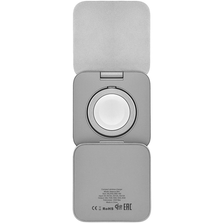 Беспроводное зарядное устройство uBear Balance Slim 3in1 Silver, Цвет: Silver / Серебристый, изображение 8