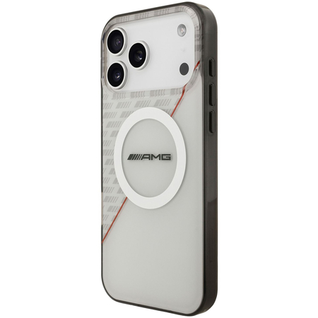 Чехол для iPhone 17 Pro CG Mobile AMG IML Double layer Rhombs Hard White/Red, изображение 2