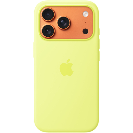 Чехол для iPhone 17 Pro Apple Silicone Case Neon Yellow, изображение 2