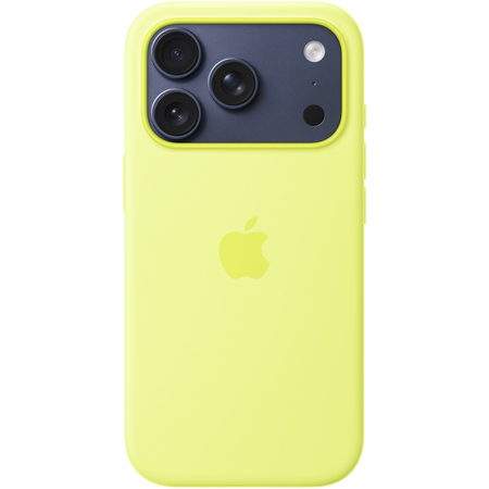 Чехол для iPhone 17 Pro Apple Silicone Case Neon Yellow, изображение 3
