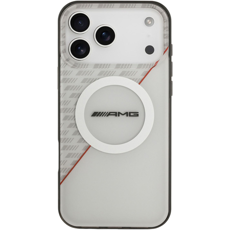 Чехол для iPhone 17 Pro CG Mobile AMG IML Double layer Rhombs Hard White/Red
