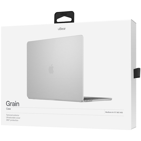 Чехол для MacBook Air 15 M2 uBear Grain Case White, изображение 7