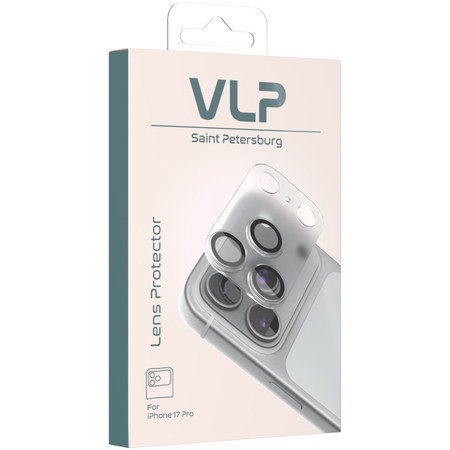 Защитное стекло для камеры iPhone 17 Pro VLP Lens Protector с черной рамкой, изображение 5
