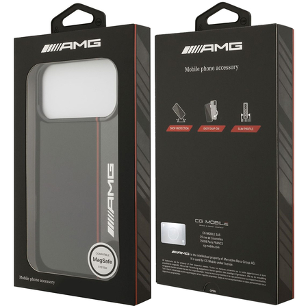 Чехол для iPhone 17 Pro CG Mobile AMG IML Double layer Bow Lines Hard Black, изображение 8