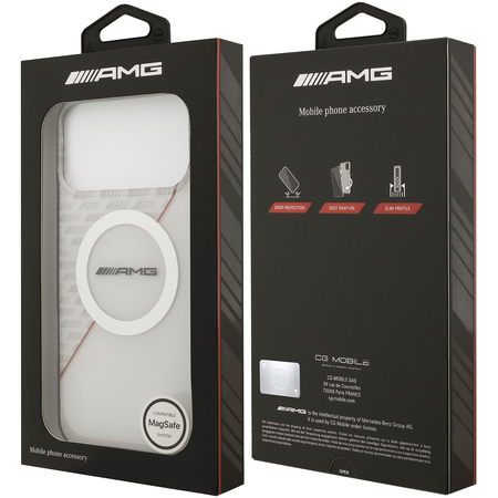 Чехол для iPhone 17 Pro CG Mobile AMG IML Double layer Rhombs Hard White/Red, изображение 8