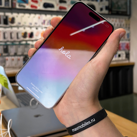 iPhone 15 Pro Max 256Gb Natural Titanium Идеальное БУ, изображение 2