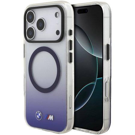 Чехол для iPhone 17 Pro CG Mobile BMW M-series IML Metal camera Double logo Gradient Hard Navy, изображение 7