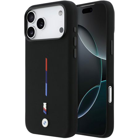 Чехол для iPhone 17 Pro CG Mobile BMW M-series Liquid silicone Metal cam Tricolor Hard Black, изображение 7