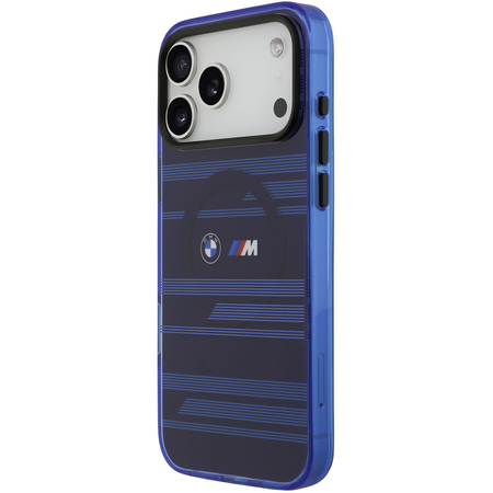 Чехол для iPhone 17 Pro CG Mobile BMW M-series IML Metal camera Double logo Lines Hard Blue, изображение 2