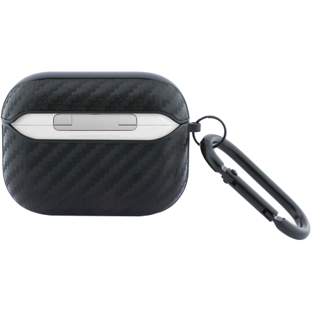 Чехол для Airpods Pro 3 CG Mobile BMW M-series PU carbon Double metal logo Black, изображение 2