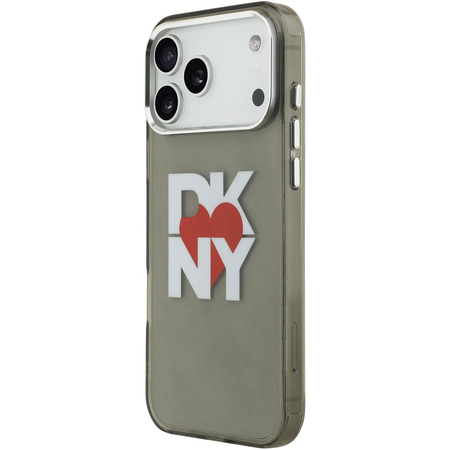Чехол для iPhone 17 Pro Max CG Mobile DKNY IML Heart Logo Metal camera Hard Black, изображение 2