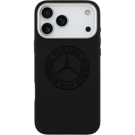 Чехол для iPhone 17 Pro Max CG Mobile Mercedes Liquid silicone Vintage Logo Metal Cam Hard Black