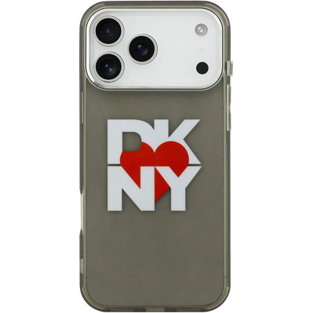 Чехол для iPhone 17 Pro Max CG Mobile DKNY IML Heart Logo Metal camera Hard Black