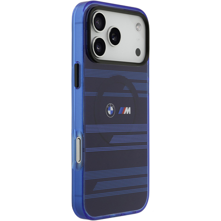 Чехол для iPhone 17 Pro CG Mobile BMW M-series IML Metal camera Double logo Lines Hard Blue, изображение 3