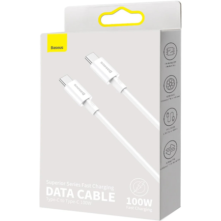 Кабель Baseus Superior USB-C to USB-C 100W (2m), изображение 4
