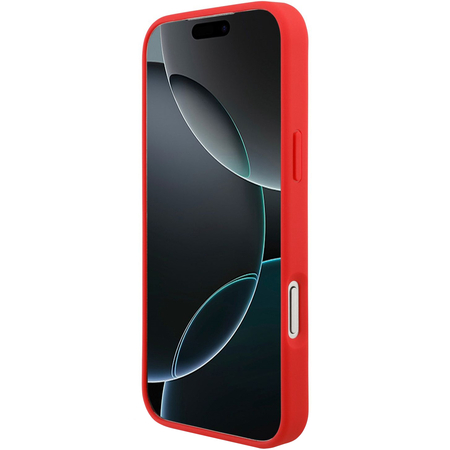 Чехол для iPhone 17 Pro Max CG Mobile Lacoste PVC Metal Lacquer logo Hard Red, изображение 4