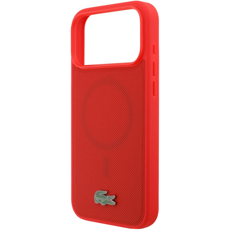 Чехол для iPhone 17 Pro Max CG Mobile Lacoste PVC Metal Lacquer logo Hard Red, изображение 5