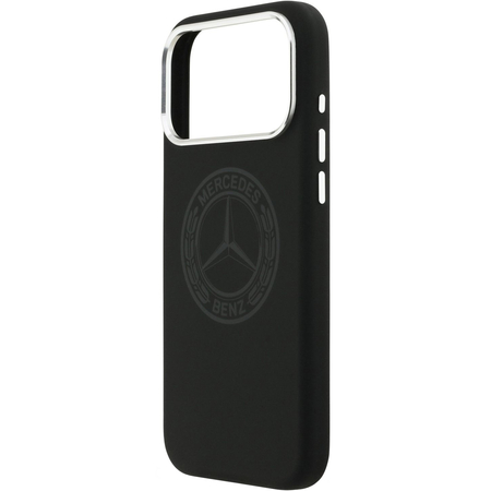 Чехол для iPhone 17 Pro Max CG Mobile Mercedes Liquid silicone Vintage Logo Metal Cam Hard Black, изображение 5