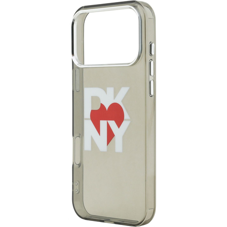 Чехол для iPhone 17 Pro Max CG Mobile DKNY IML Heart Logo Metal camera Hard Black, изображение 5