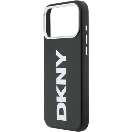 Чехол для iPhone 17 Pro CG Mobile DKNY PU Full Wrapped leather Verical logo Metal Cam Hard Black, изображение 5