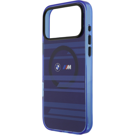 Чехол для iPhone 17 Pro CG Mobile BMW M-series IML Metal camera Double logo Lines Hard Blue, изображение 5