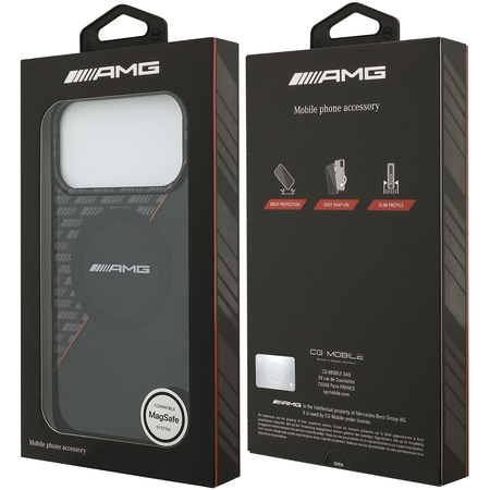 Чехол для iPhone 17 Pro CG Mobile AMG IML Double layer Rhombs Hard Black/Red, изображение 8