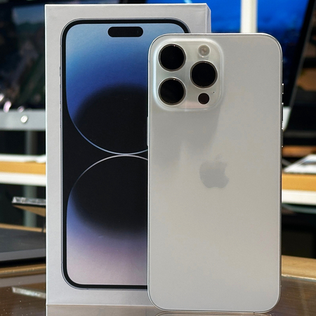 iPhone 15 Pro 256Gb 2SIM White Titanium Идеальное БУ, изображение 4