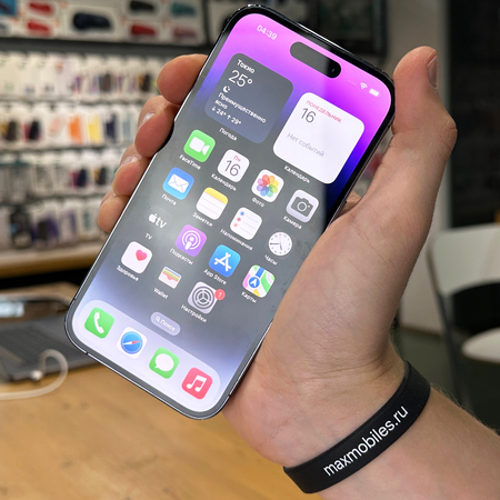 iPhone 14 Pro 128Gb eSIM Purple Идеальное БУ, изображение 2