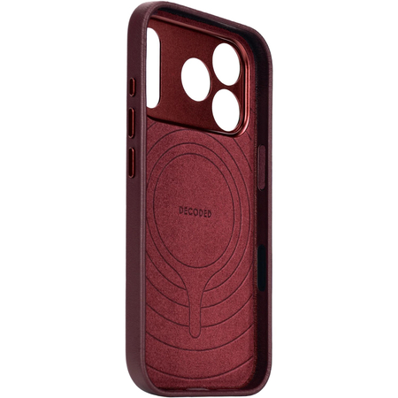 Чехол для iPhone 17 Pro Max Decoded Leather Back Cover Burgundy, изображение 3