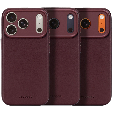 Чехол для iPhone 17 Pro Max Decoded Leather Back Cover Burgundy, изображение 8