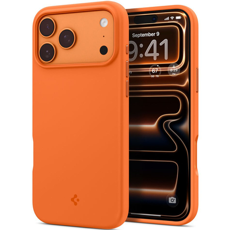 Чехол для iPhone 17 Pro Max Spigen Silicone Fit Mag Magsafe Cosmic Orange, изображение 5