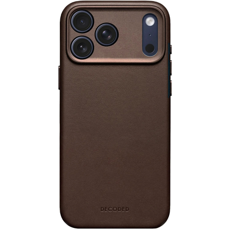 Чехол для iPhone 17 Pro Max Decoded Leather Back Cover Chocolate Brown