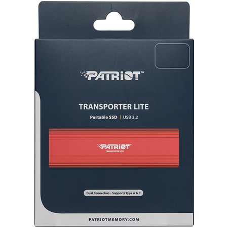 Внешний SSD накопитель Patriot Transporter Lite 1ТБ Red, изображение 5