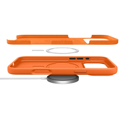 Чехол для iPhone 17 Pro Max Spigen Silicone Fit Mag Magsafe Cosmic Orange, изображение 10