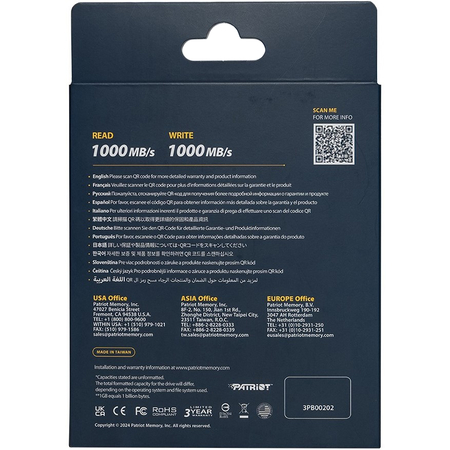 Внешний SSD накопитель Patriot Transporter Lite 1ТБ Red, изображение 6