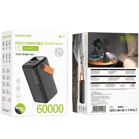 Внешний аккумулятор Borofone BJ66B 60000 mAh, изображение 5