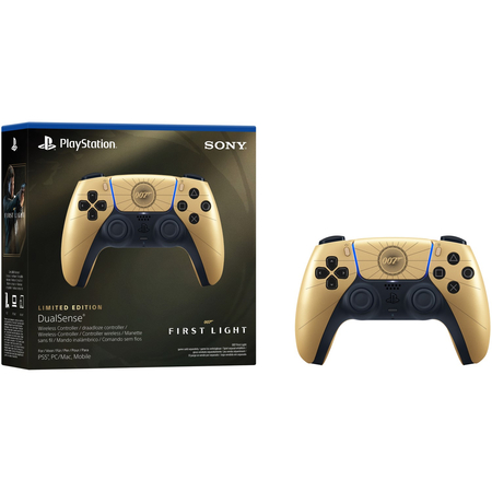 Геймпад Sony PlayStation DualSense 5 007 First Light Limited Edition, Цвет: Gold / Золотой, изображение 6